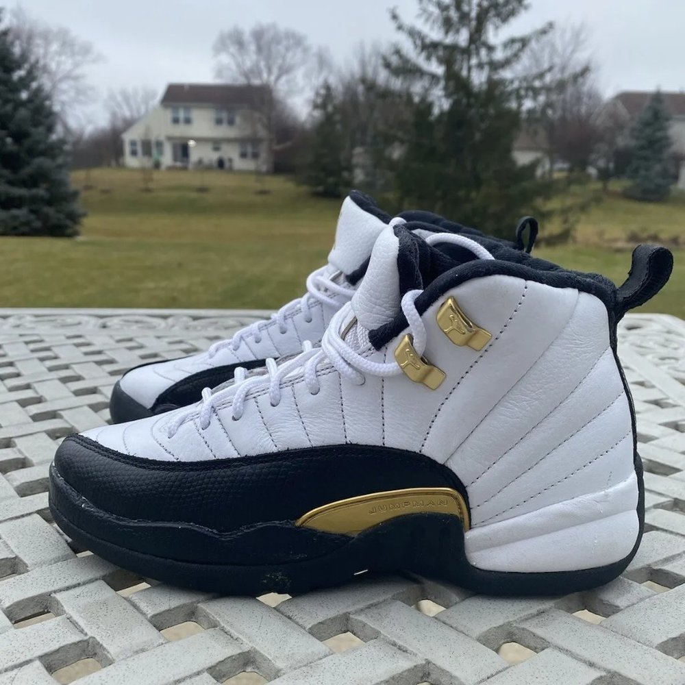 Nike Air Jordan 12 Retro GS Royalty Taxi Youth 5Y Basketball Shoe 153265-170